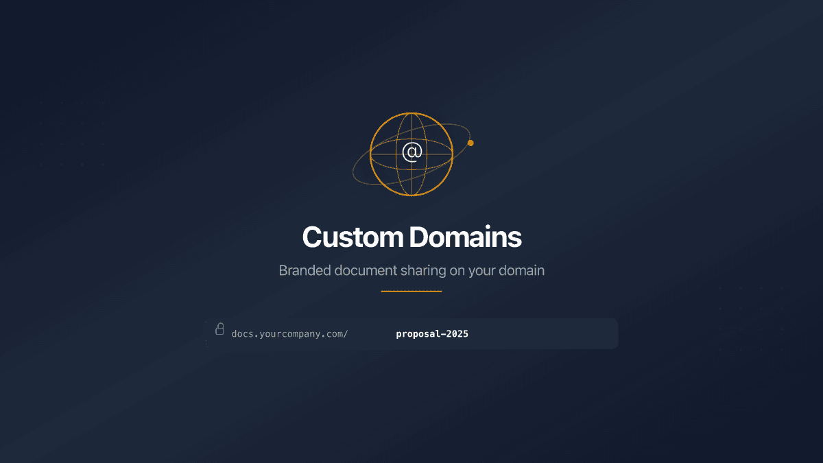 Custom Domains for Branded Document Sharing