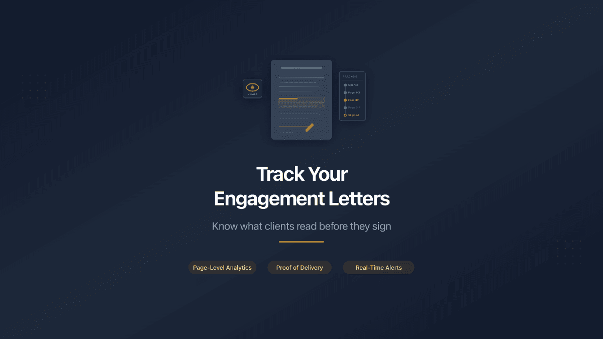 Why Your Engagement Letters Need Tracking