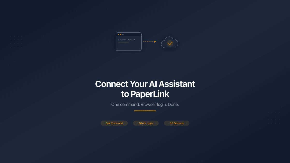 How to Connect Your AI Assistant to PaperLink