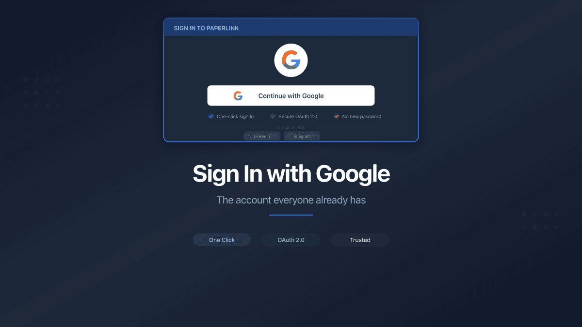 Sign In with Google