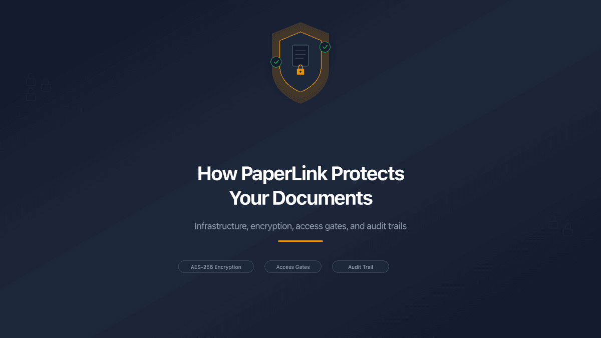 Cómo PaperLink protege sus documentos