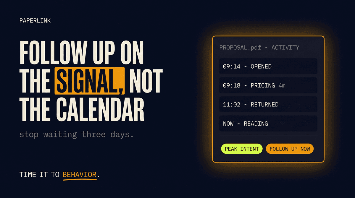 When to Follow Up After Sending a Proposal