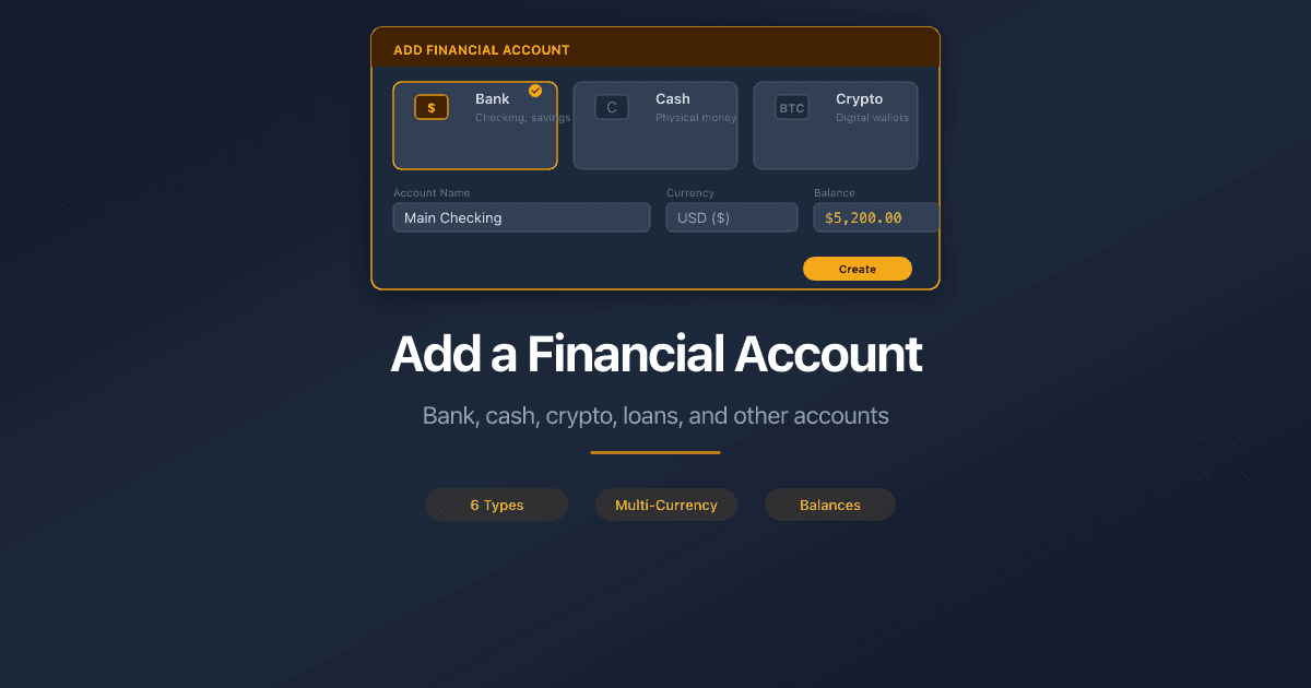 Add a Financial Account