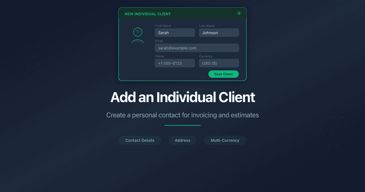 Add an Individual Client