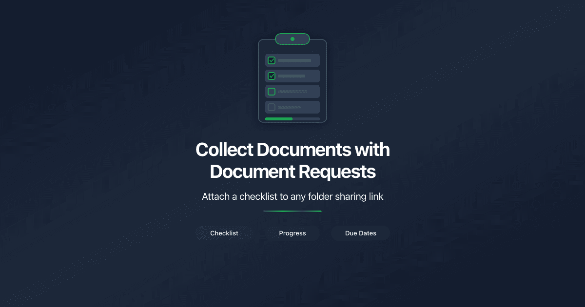 Collect Documents with Document Requests