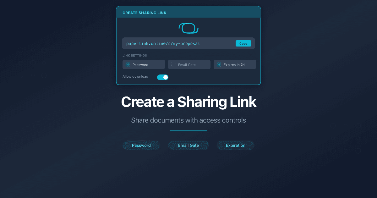 Create a Sharing Link