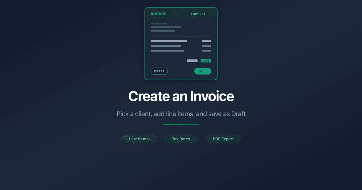 Create an Invoice