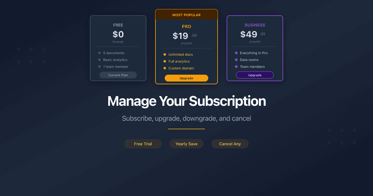 Manage Your Subscription