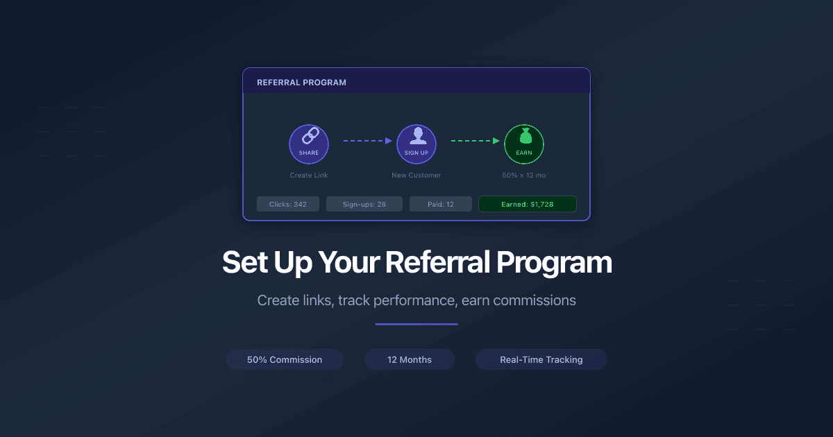 Set Up Your Referral Program