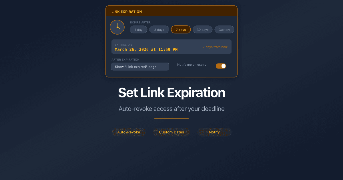 Set Link Expiration