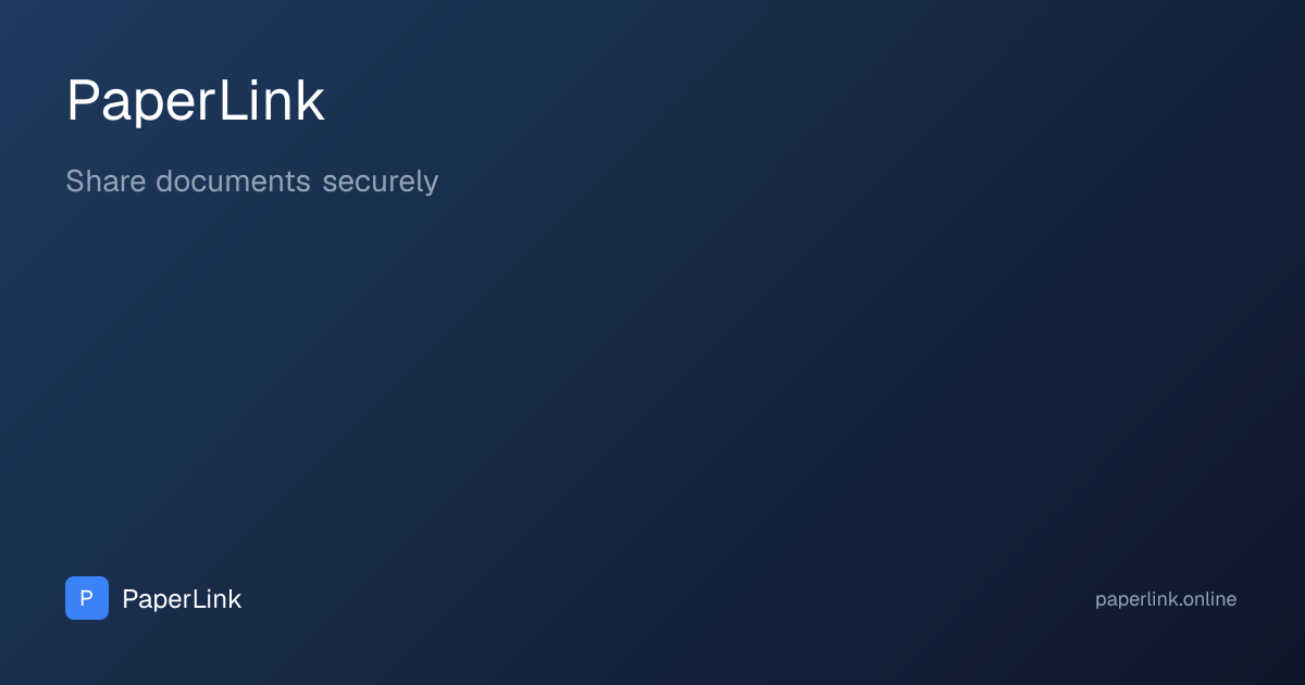 PaperLink - Analíticas de documentos y compartición segura