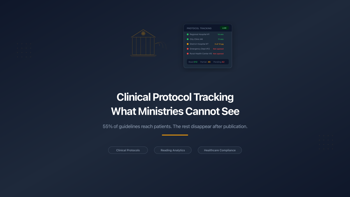 Clinical Protocol Tracking: What Ministries of Health Cannot See ...