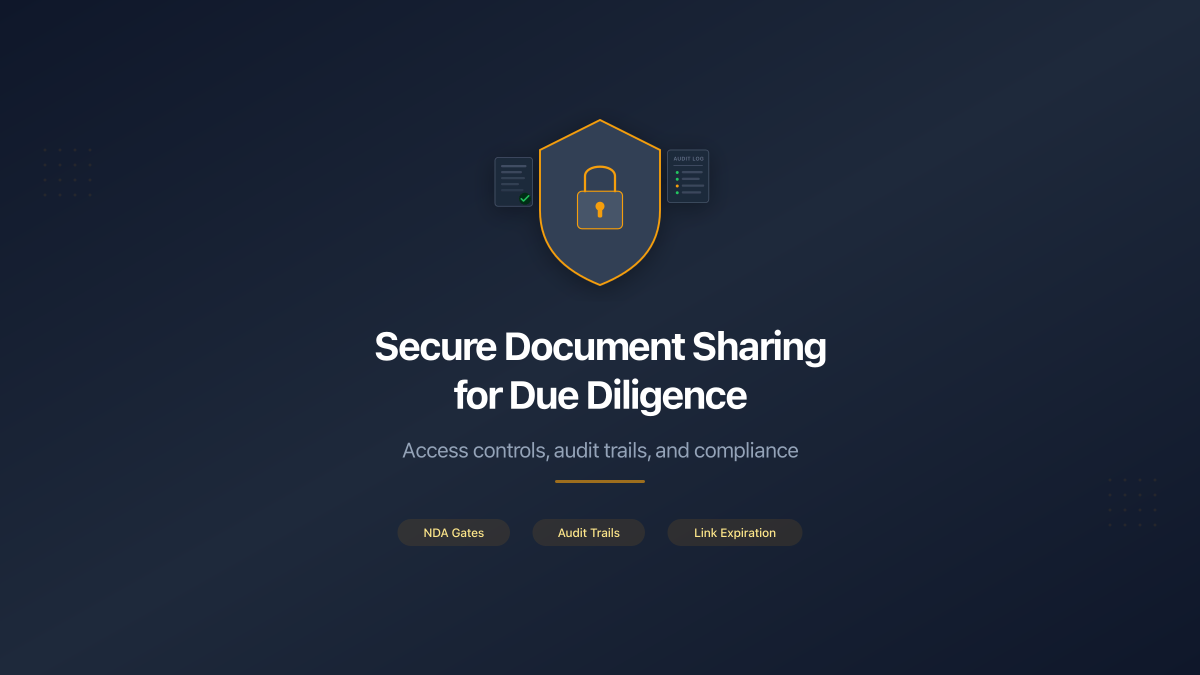 Secure Document Sharing for Due Diligence | PaperLink Blog